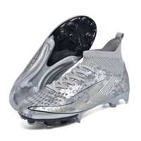Chaussures de football montantes AG TF à crampons longs, tige en tissu maillé, semelle intermédiaire en TPU, semelle extérieure en caoutchouc, collection Printemps, pour hommes, logo personnalisé