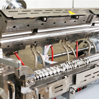 Machine d'extrusion à double vis XINDA pour granulés de plastique en PVC automatique avec barillet à clapet