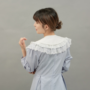 Colletto Staccabile in Pizzo Vintage, Colletto Pastorale con Strass Finti per <span class=keywords><strong>Camicia</strong></span> da Donna, De Piedra Naturale - Product Image 5