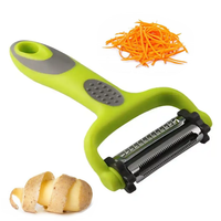 Aardappel-appel-groente schilmesjes I en Y schilmesjes fruit groente aardappelen wortel komkommer 3-in-1 mes draaimechanisme julienne schilmesje