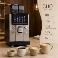 Machine à café expresso tout-en-un S900, 15 bars de pression, double chaudière, moulin à expresso, brassoir, mousseur à lait pour boulangerie et charcuterie