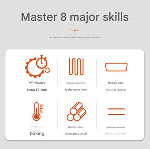 <span class=keywords><strong>Four</strong></span> <span class=keywords><strong>à</strong></span> pâtisserie <span class=keywords><strong>professionnel</strong></span> électrique de type deck <span class=keywords><strong>à</strong></span> 3 plateaux pour boulangerie et pâtisserie - Product Image 3