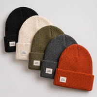 Gorros de Punto Tipo Waffle Personalizados con Logotipo para Eventos Corporativos, Artículos Promocionales para Clubes, Gorros de Invierno al por Mayor