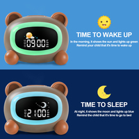 Alarma de elevación del sol para niños pequeños, lámpara de escritorio con movimiento y batería, bonito entrenador de sueño de bebé amazon 2022, rgb, reloj para dormir
