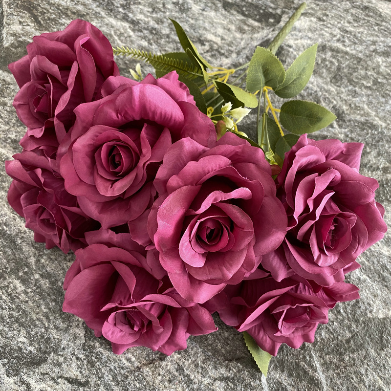 Autumn rose red