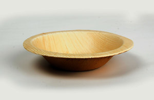 ชามใบปาล์มสี่เหลี่ยมขนาด 5 นิ้ว ชามใบไม้ธรรมชาติแบบใช้แล้วทิ้ง ชามเสิร์ฟอาหารแบบยั่งยืน จำนวนมาก - Product Image 2