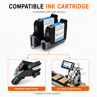 Cartouche d'encre tij 2.5 42ML noire à séchage rapide, encre éco-solvant compatible avec les imprimantes à jet d'encre portables TIJ