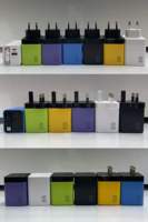 Chargeur de téléphone GaN 65W, prise murale rapide avec câble Type C intégré, adaptateur secteur multi-ports pour ordinateur portable, tablette, appareils mobiles