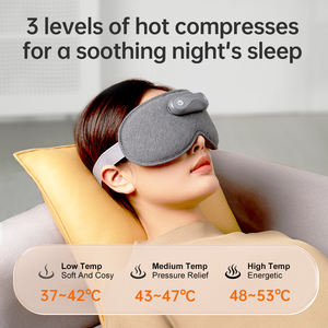 Masker Mata Berpemanas Nirkabel untuk Kenyamanan Sinus dengan 3 Pengaturan Suhu Timer dan Bantalan Busa Memori Penahan Cahaya 3D - Product Image 3