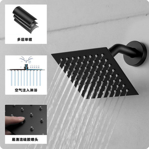 Juego de Ducha Ultrafino Dipsi Emperor, Montado en la Pared, con Válvula de Latón Rectangular, Agua Fría y Caliente, Accesorio de Baño - Product Image 4