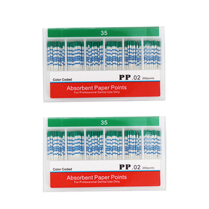Manuelle Zahnärztliche Hochabsorbierende Papierpunkte PP 02-Konik <span class=keywords><strong>200</strong></span> Stück/Box 15-40 #   45-80 #   CE-zertifiziert Klasse II - Product Image 5