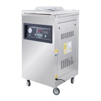 Machine d'emballage sous vide alimentaire commerciale UAM à double chambre semi-automatique pour briques de riz, aliments cuits, et scellage sous vide sec/humide