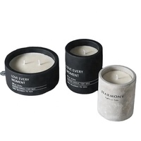 Frascos de Cerámica Decorativos de Lujo con Etiqueta Personalizada de Estilo Natural, Portavelas Vacíos de 10 oz para Hacer Velas
