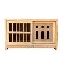 Grande Niche en Bois pour Pigeons 3-en-1 : Élevage, Mating et Cage de Course avec Perchoir, Construction en Bois Durable