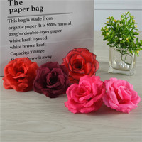 8 cm Seide dekorative Rose Blumen kopf Blumen kopf Wand montage Günstige Blumen kopf