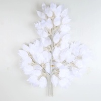 Yopin-5072 Vente en gros de feuilles de banian artificielles pour la décoration de mariage et de la maison