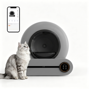 Caja de Arena Inteligente Automática para Gatos, Redonda, Capacidad de 65L, Control de Olores y Polvo, Fácil de Limpiar, Material Plástico para Gatos - Product Image 2