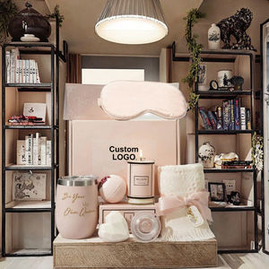 Coffret cadeau romantique pour la fête des mères, bougie parfumée et couverture en flanelle pour se détendre et les occasions spéciales, bijoux d'anniversaire - Product Image 2