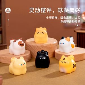 Micro Paisaje Creativo Adorable Juguete de Gato Lindo de Resina DIY Decoración Accesorios para Bolsas Sorpresa <span class=keywords><strong>Mini</strong></span> Adorno para Escritorio y Coche Superhéroe Vengador - Product Image 5