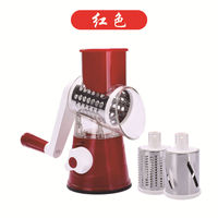 Draagbare Roterende Kaasrasp Ronde Tuimelende Doos Shredder Trommel Multifunctionele Fruit Groentesnijder Met Handvat Custom Logo 2 Stuks