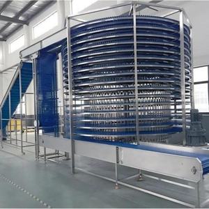 Pom Food Grade Kleine Prijs Multi-Layer Spiraal Koeling Snelle Vriezer Toren Schroef Transportband Voor De Fabriek Toast Cake - Product Image 1