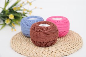 No.3 hecho a <span class=keywords><strong>mano</strong></span> DIY encaje primavera y verano nuevo tejido seda algodón lana bolas piel-amigable ganchillo teñido a <span class=keywords><strong>mano</strong></span> estilo de hilo de moda - Product Image 2