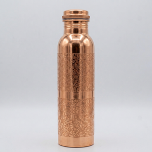 Saniya Handicraft High Quality Artsians Handmade Eco-Friendly Pure <b>Copper</b> Drinking <b>Bottle</b> | Leak Resistant Large Capacity - Product Image 1
