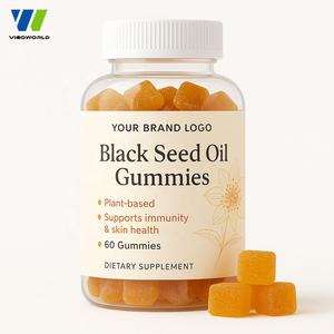 Gomitas de aceite de semilla negra de etiqueta privada OEM de <span class=keywords><strong>Vigo</strong></span> con vitamina E Zinc para soporte inmunológico diario suplemento de vitamina Halal de cabello vegano - Product Image 1