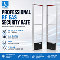 Porte antivol RF pour magasin de vêtements avec carte DSP, longue portée de détection, système EAS RF d'usine OEM, portillon EAS RF