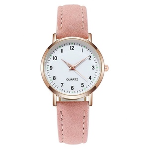 Fashion Luminous Pointer <b>Watch</b>, Frosted Leather Casual <b>Watch</b>, Simple Digital Mechanical <b>Watch</b> Wholesale - Product Image 1