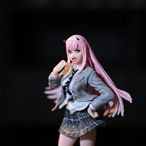 19CM <span class=keywords><strong>Darling</strong></span> in the Franxx Zero Tow 02 <span class=keywords><strong>Anime</strong></span> PVC figura juguete uniforme escolar - Product Image 4