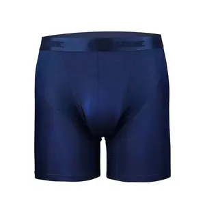 Dropshipping Fabriek Custom Boxer Slips Ijs Zijde Heren Bamboe Shorts Elastisch Glad Ondergoed Voor Mannen