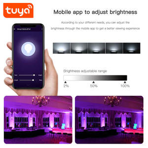 Nuevo Proyector LED RGBCW de 30W para Exteriores con WiFi Inteligente Tuya de 2.4GHz, IP66, Música y Asistencia de Voz para Decoración PST-FL-30W (2026) - Product Image 5