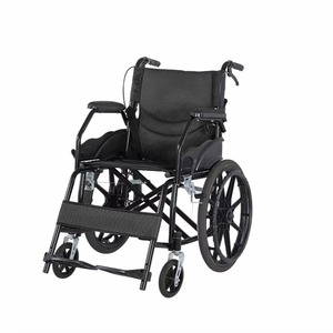 Manual Lightweight Wheelchair Factory Outlet Cheap Price Disabled Wheelchair Black Walking Assist Device - Product Image 3