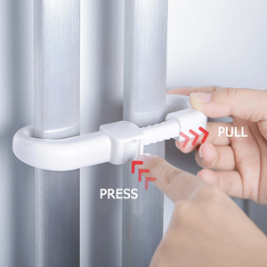 An Toàn Nhanh Chóng 6 Gói Màu Trắng Xám An Toàn Trẻ Em Dây Đeo Dễ Dàng 3M Dính Ổ Khóa Cho Đồ Nội Thất Nhà Bếp Lò Nhà Vệ Sinh Ghế Tủ Ổ Khóa - Product Image 6