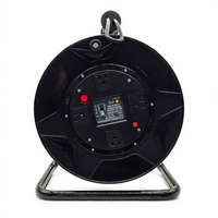 Enrouleur de câble multiprise industriel robuste 125V US 50FT 100FT à 4 prises pour atelier, garage et chantier