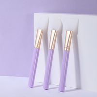 Pinceau éventail professionnel en silicone naturel écologique pour le maquillage et les soins de la peau