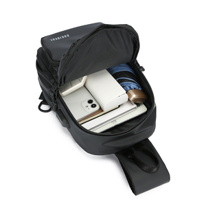 Sac de poitrine de voyage ajustable et imperméable avec fermeture éclair pour homme, grande capacité, sac à bandoulière pour la course à pied - Product Image 5
