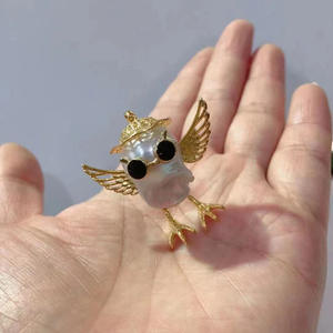 Dije de Plata S925 con Diseño de Pájaro Barroco para DIY, con Cuentas Redondas de 10-15 mm, Bandeja de Accesorios 30753, Perlas de Accesorios, Dijes de Accesorios - Product Image 3