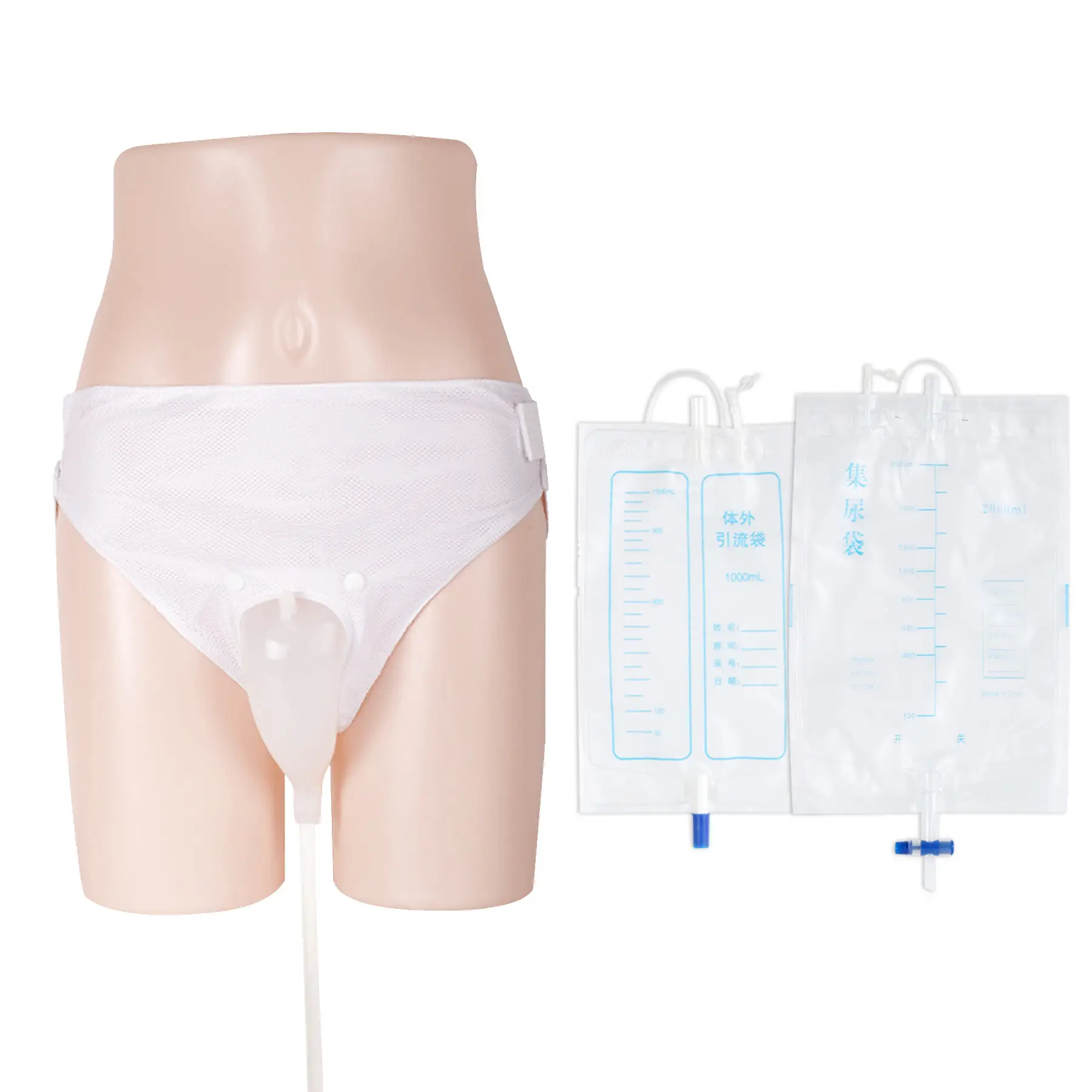 Ovand007 Medical Urine Collector Adult Male Disposable Plastic Sterile Medical Urine Drainage Bag For Collecting Urine