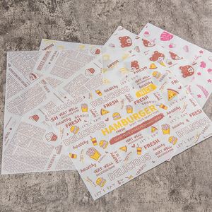 Customize Logo Sandwich Packaging Deli Greaseproof Pe Wax Burger <b>Food</b> <b>Wrapping</b> - Product Image 3