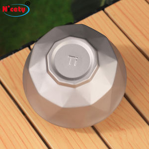 Cuencos de titanio ultraligeros de varios tamaños, portátiles, duraderos, no se dañan fácilmente, fáciles de limpiar para acampar - Product Image 2