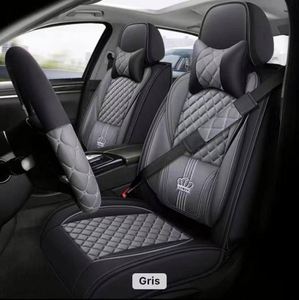 Housses de siège de voiture en cuir, ensemble complet, 3 mm d'épaisseur, quatre saisons, protection avant/arrière, coussin, tapis, accessoires intérieurs auto - Product Image 3