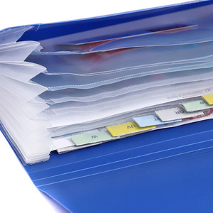 Foska Papelería Distribuidores Acordeón Carpeta <span class=keywords><strong>de</strong></span> archivos Cheque Tamaño Plástico impermeable 13 bolsillos Recibo Titular con pestañas <span class=keywords><strong>de</strong></span> colores - Product Image 5
