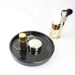 Stonekocc D25x3cm LOGO personalizzato prezzo di fabbrica verde nero marmo nordico luce di lusso cosmetici di stoccaggio cucina soggiorno - Product Image 6