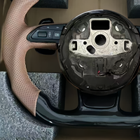 Volant personnalisé de haute qualité en cuir noir et marron pour Audi A3 8V A4 B8 B9 A5 2010 A6 C7 C8 RS3
