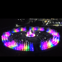 Fontaines d'eau musicales décoratives à commande numérique, alimentées par l'énergie solaire, pour l'extérieur et le jardin, fournies directement par l'usine du Kazakhstan
