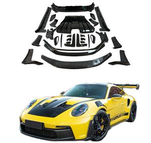 Kit de carrosserie en fibre de carbone sèche style OEM pour <span class=keywords><strong>Porsche</strong></span> <span class=keywords><strong>911</strong></span> 992 GT3RS Lèvre avant Diffuseur arrière Side Skirt Spoiler - Product Image 1