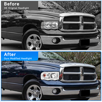 New Design LED Automotive Headlights for 2002-2005 Dodge Ram Headlights