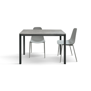 Mesa Consola Marcello con Superficie de Melamina Gris Cemento y Base de Metal para Uso en Interiores - Product Image 2